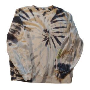 Peloton Tie-Dye Crewneck Sweatshirt Medium Cotton Retro Classic Boho